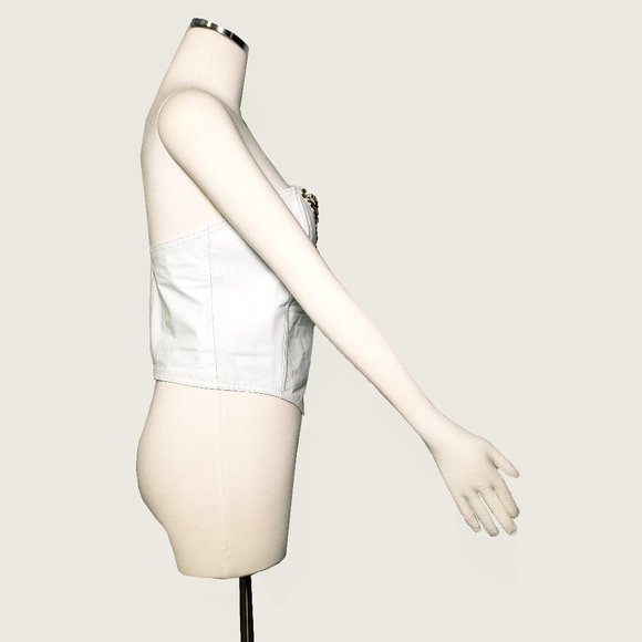 Ardens Pleather Jeweled Bustier - Picture 7 of 9